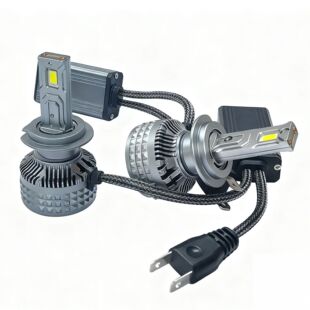 工厂直销双铜管150W大功率汽车大灯H7 H4 luces de LED headlamp