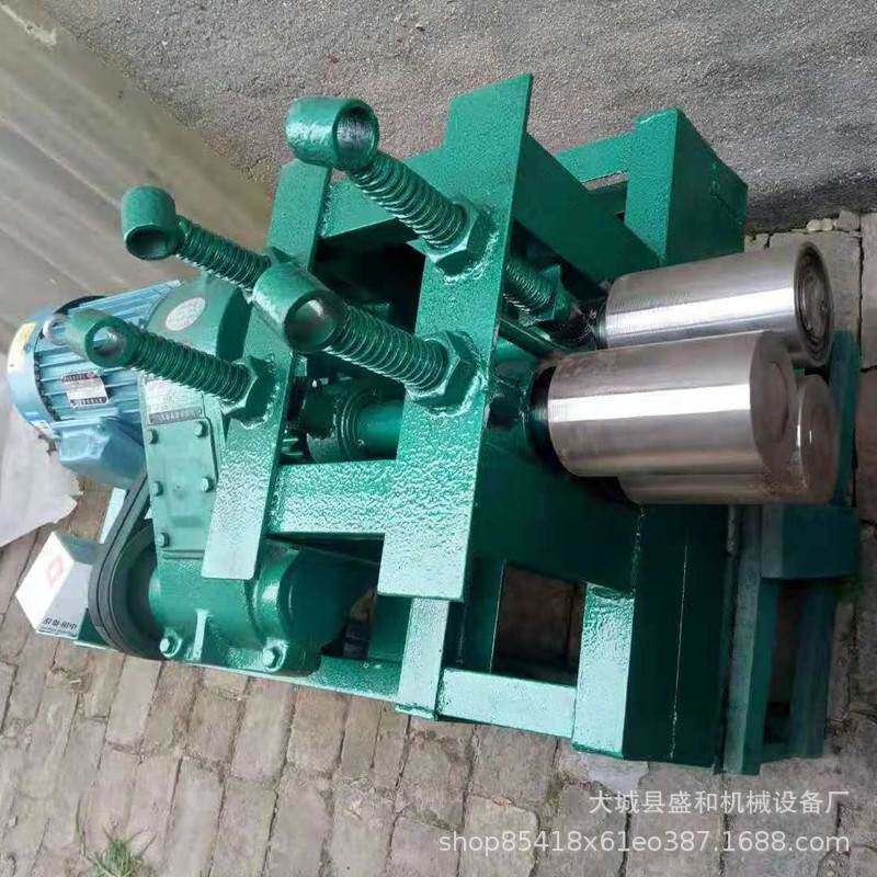 盛和供应钢筋卷圆机小型 电动角铁钢筋卷圆机 弯管机可定 制