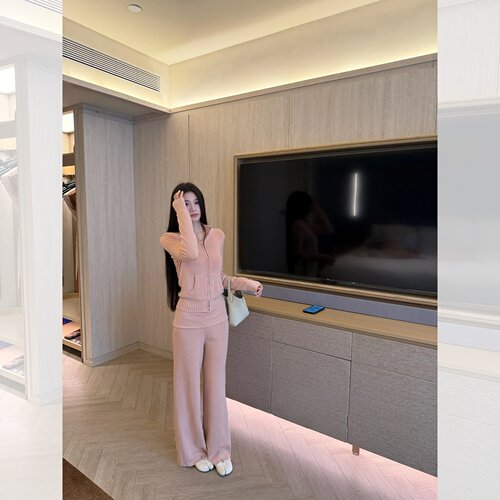 韩系慵懒风运动套装女显瘦