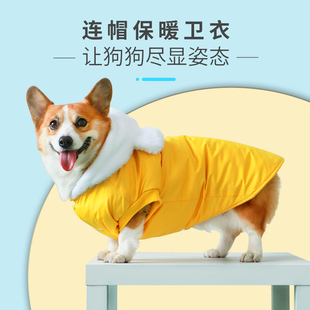 狗狗保暖衣服秋冬网红潮牌柯基泰迪宠物冬季小型犬中型犬冬装加厚