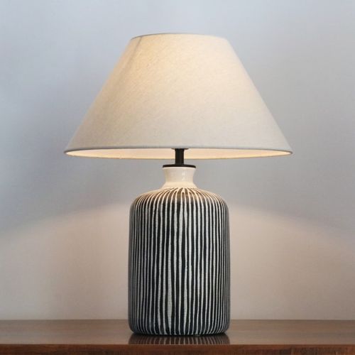 侘寂风陶瓷台灯日式简约民宿酒店书房客厅卧室床头灯大号美式复古