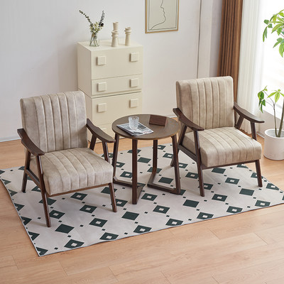 酒店会客接待沙发咖啡厅椅子单人沙发椅办公家用民宿Y阳台休闲椅