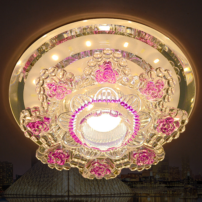 创意暗装射灯fled过道走廊灯玄关入户灯嵌入式天花板灯明装筒灯63