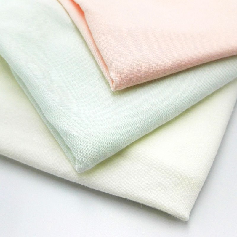 A类弹力精梳紧密奥代尔棉拉架布 无荧光超柔孕妇婴儿童装体恤面料
