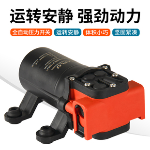 12V 房车隔膜泵直流水泵船用车载电瓶自吸泵Y自动泵游艇 24V 23款