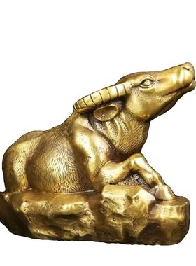 纯铜牛摆件十二生肖牛工艺品招财铜牛家居客厅装饰品摆设风水摆件