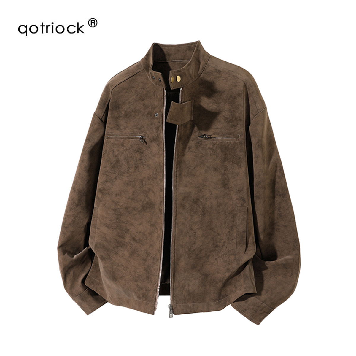 QOTRIOCK美式机车工装夹克棉服男图片