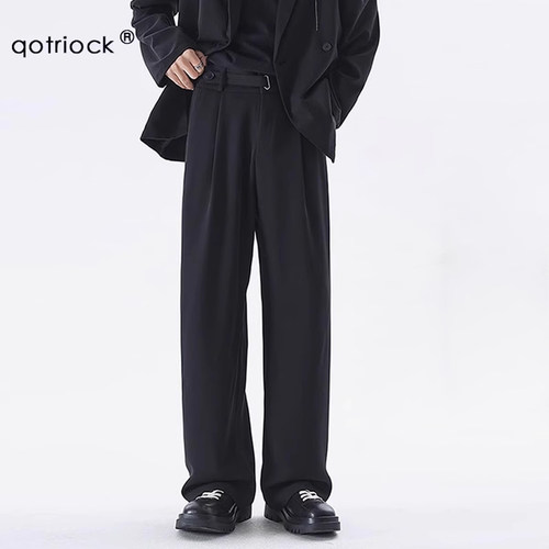 QOTRIOCK垂坠感休闲西裤男夏新款