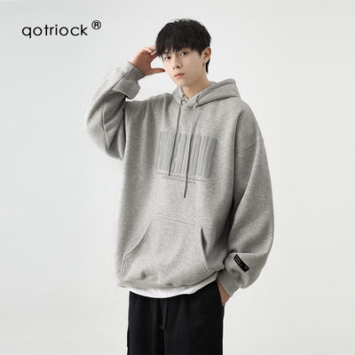 QOTRIOCK重磅美式连帽卫衣男女秋