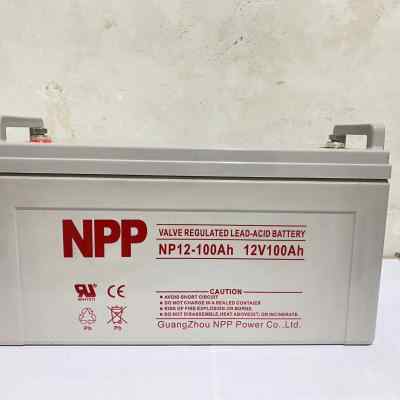 NPP耐普太阳能胶体蓄电池12V100a150aUPS.EPS直流屏蓄电路灯房车