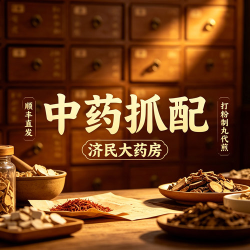 中药材抓配打粉代煎药按方抓药