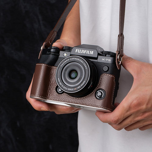 富士xt5皮套底座保护壳xt3相机包