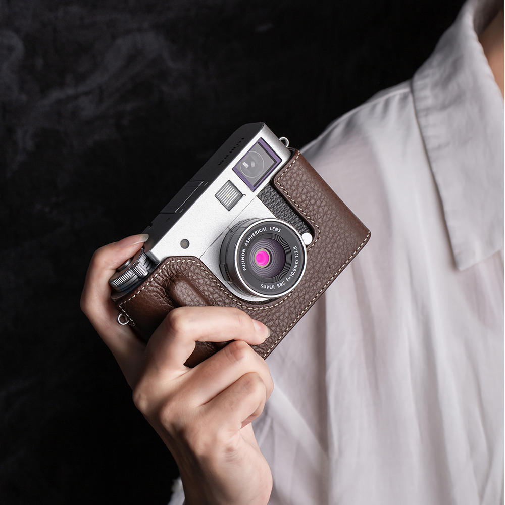 富士Xhalf皮套保护壳底座