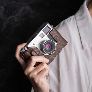 适用于富士Xhalf皮套保护壳底座 Xhalf保护套 头层真皮手工保护壳