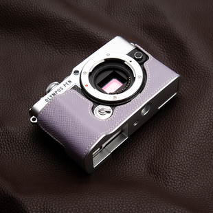 适用于奥林巴斯EP7相机皮套保护套相机底座头层真皮保护套