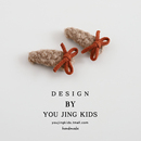 儿童毛绒发夹秋冬女童BB夹刘海夹小女孩蝴蝶结碎发夹发卡宝宝头饰