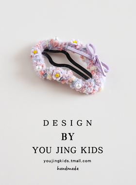 儿童秋冬毛绒发夹云朵可爱女孩发卡刘海夹女童边夹BB夹蝴蝶结头饰