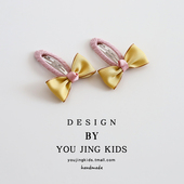 韩国可爱蝴蝶结儿童发夹女童春季 新款 BB夹刘海夹女孩发卡宝宝头饰