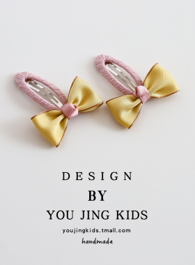 韩国可爱蝴蝶结儿童发夹女童春季新款BB夹刘海夹女孩发卡宝宝头饰