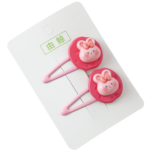 儿童可爱发夹女童兔子卡通刘海夹BB夹小女孩碎发夹子发卡宝宝头饰