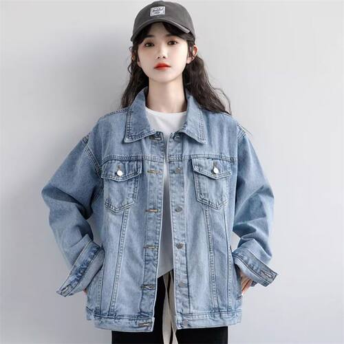 牛仔外套女春秋季2026年新款百搭宽松bf小个子复古夹克上衣ins潮