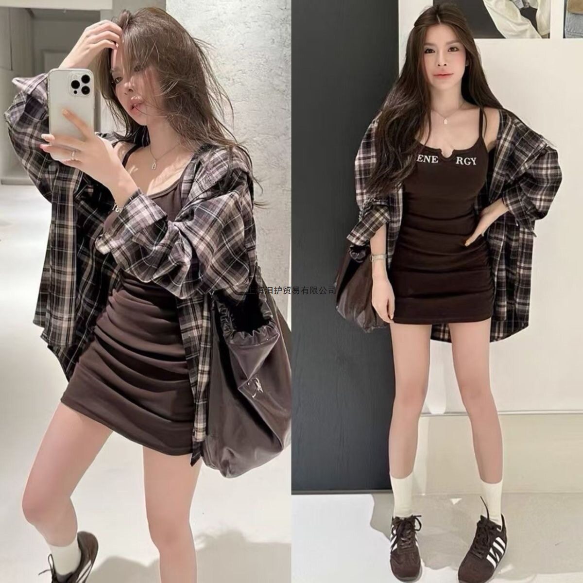 又酷又飒减龄早秋套装女