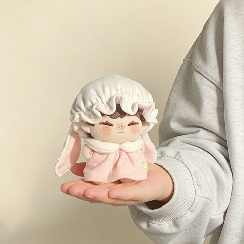 10cm娃衣新品“晚安兔兔”棉花娃娃可爱超萌换装衣服无属性现货