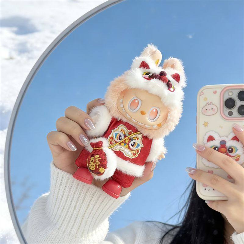 一二三代la布布醒狮套装娃衣前方高能站姿玩偶搪胶2026年新年娃衣,模玩/动漫/周边/娃圈三坑/桌游,潮玩娃衣,淘宝优惠券,粉丝福利购,淘宝优惠卷