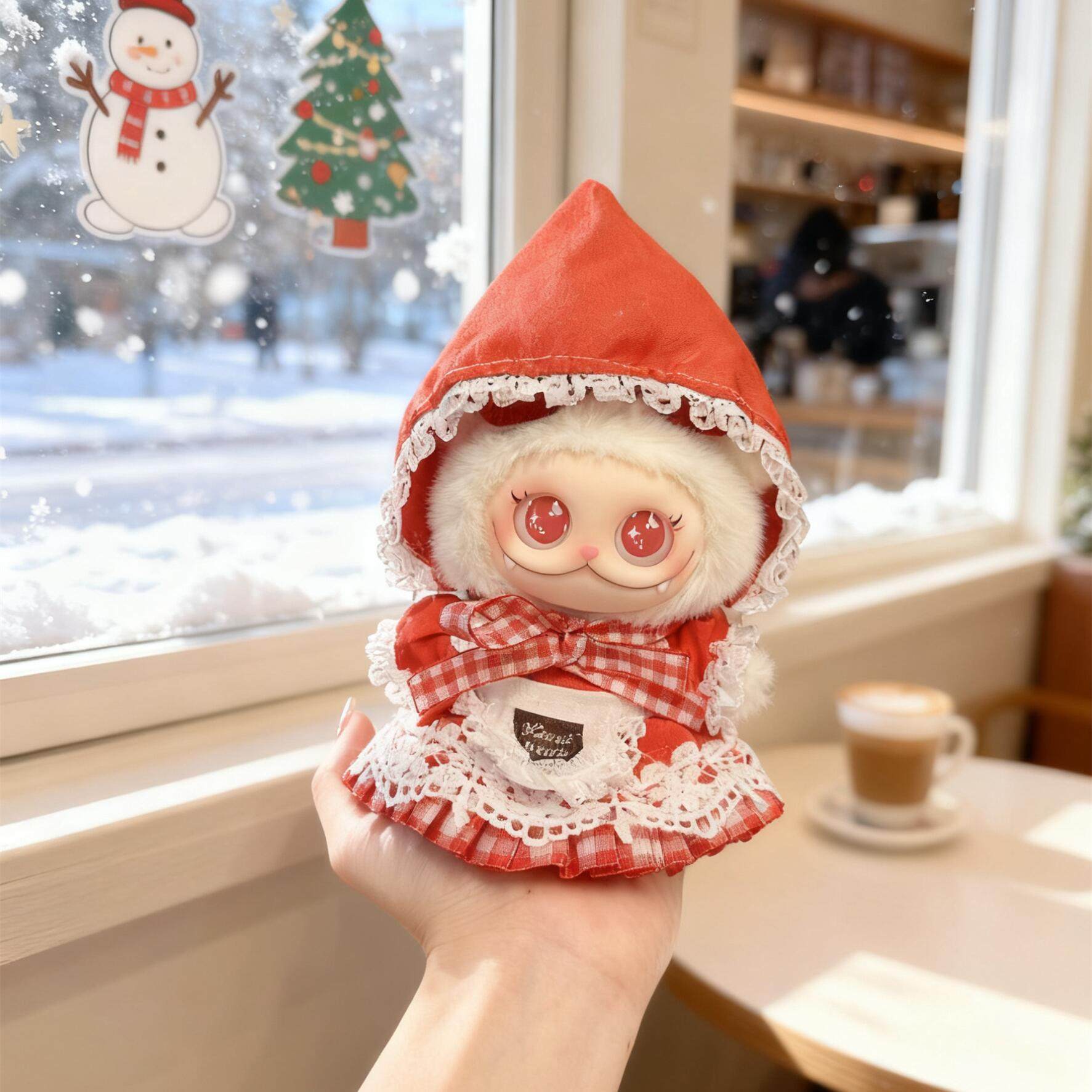 范趣町GISMOW娃衣小憨包联盟盲盒毛绒搪胶衣服替换装小红帽套装