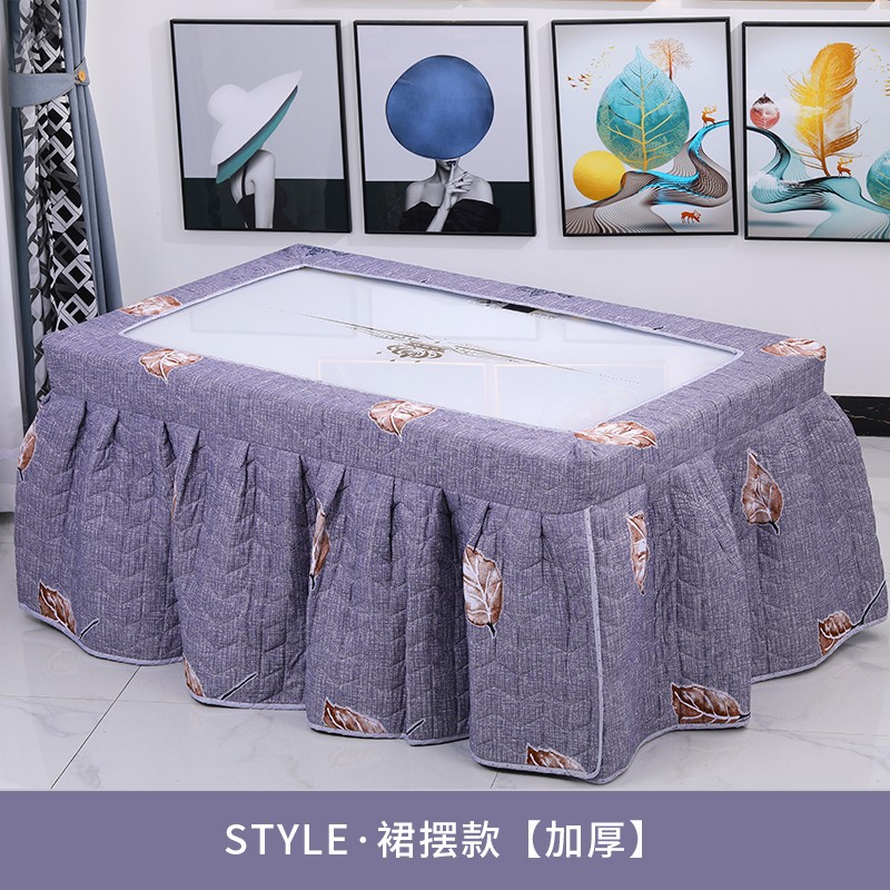 新款电炉罩加厚长方形烤火罩家用取暖茶几烤火桌罩套烤火炉桌布冬