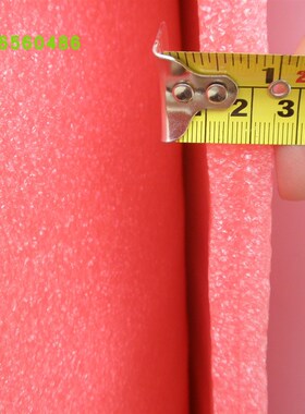 红色防静电珍珠棉板气泡沫棉包装膜防震EPE发泡宽1米厚25mm长15米