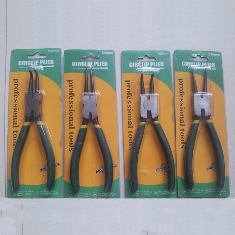 轴用外直7寸 卡簧钳 外撑卡环钳 外卡直头卡黄钳子工具挡圈弹簧钳