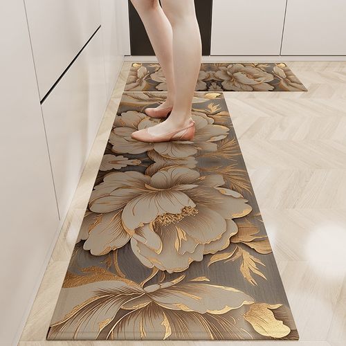 德国厨房地垫防滑吸油吸水可擦免洗家用耐脏脚垫长条地毯可定制