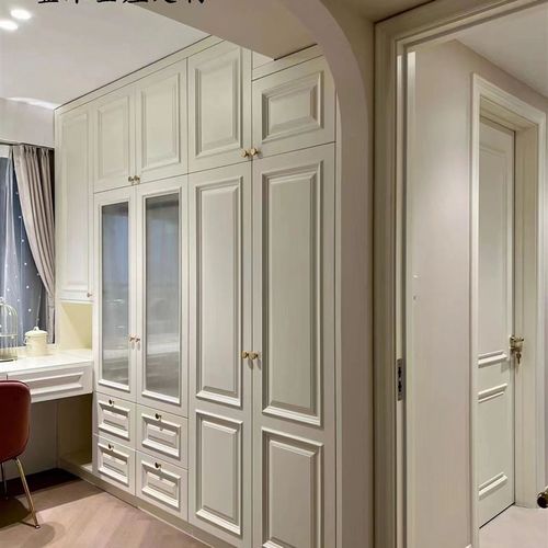 全屋定制衣柜定制整体纯实木美式法式 欧式 新中式卧室家具衣帽间