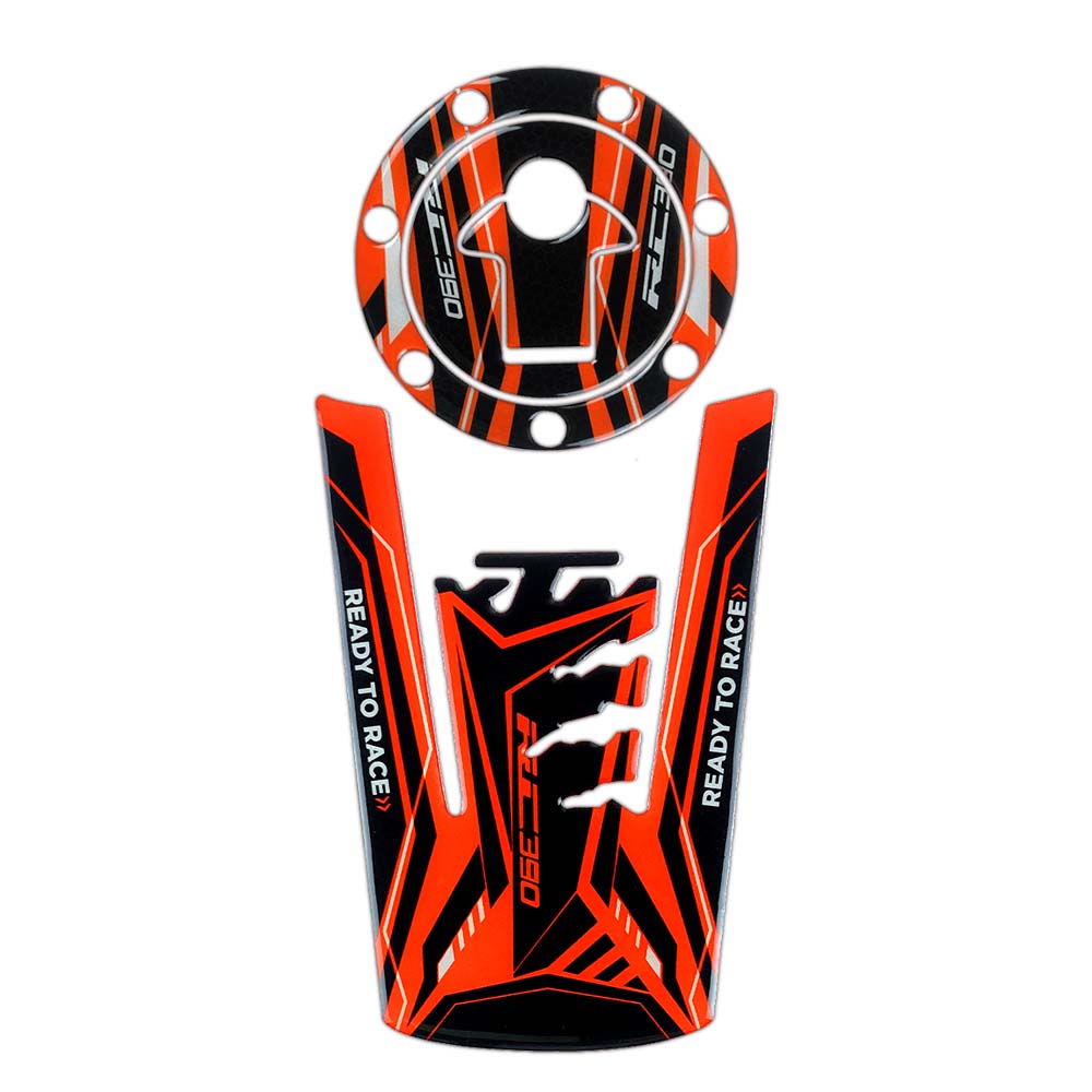 适用KTM摩托车改装RC/Duke390/250/790/200防滑油箱贴防刮鱼骨贴
