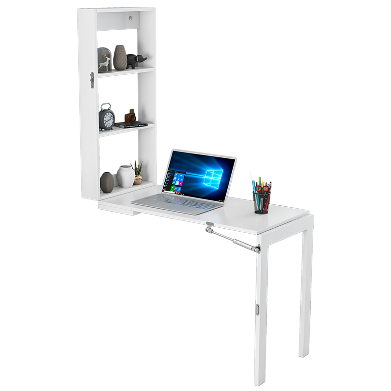 壁墙可折叠桌小户型百变功能家用电脑小书桌简约挂墙摆物架餐饮桌