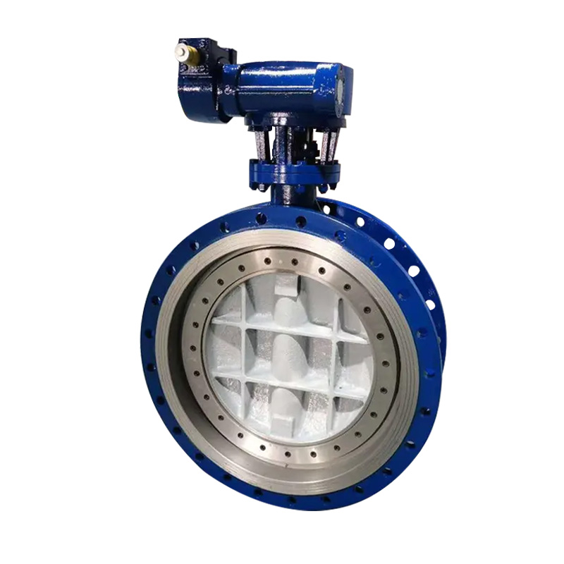 涡轮蝶阀大口径硬密封蝶阀电动蝶阀DN1000法兰蝶阀D343H