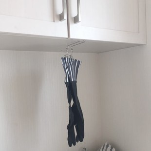 不锈钢收纳夹子吊柜柜门挂钩厨房手套收纳夹抹布海绵擦夹隔板挂架