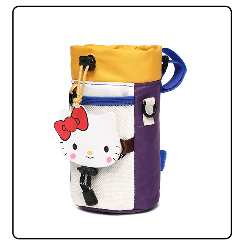 新上市2024新款超可爱露营风自行单车骑行挂包水壶杯前车筐收纳包