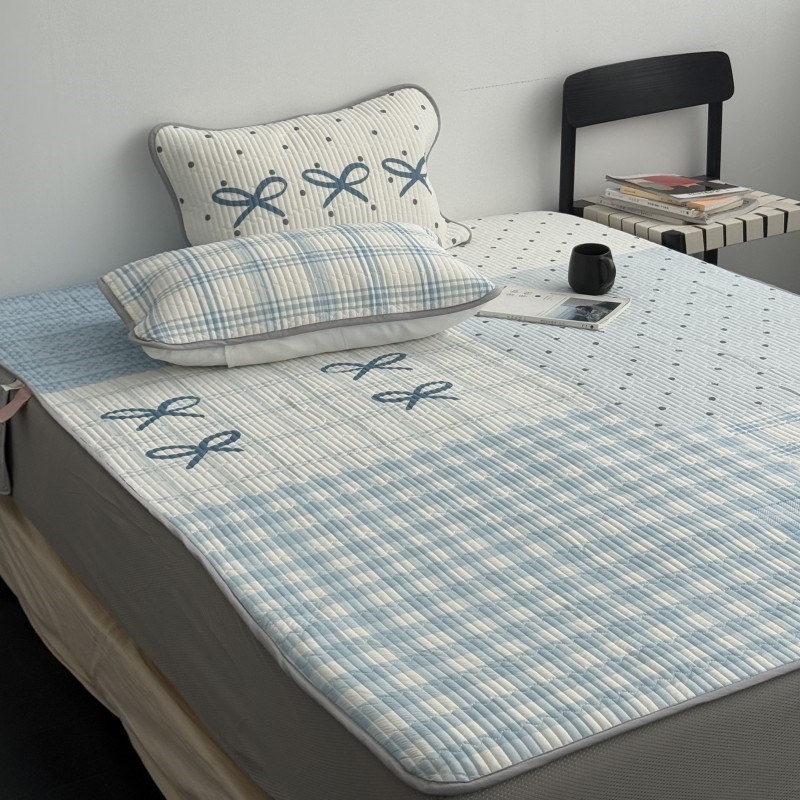 Layman外行【蓝色梦境】夏季可水洗机洗冰丝凉席软席透气空调席