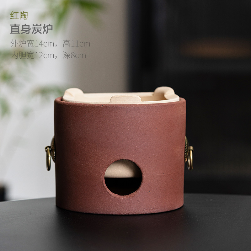 复古粗陶炭炉罐罐壶围炉煮茶可乾烧侧把壶家用古法煮茶器茶具