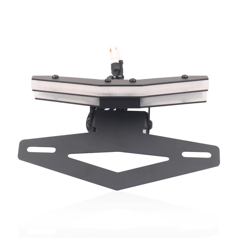 适用KTM DUKE790 杜克890 改装短尾可折叠后牌照架带方向灯流水灯