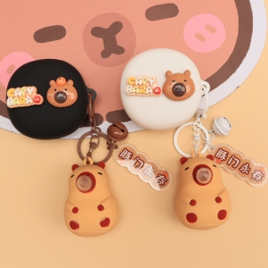 适用科大讯飞iFLYBUDS Pro2蓝牙耳机保护套可爱情侣卡通iFLYBUDS 2 Nano+/XFXK-A05/XFVI-A08一体式硅胶软壳