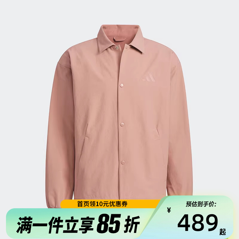 adidas阿迪达斯男子春秋工装风衬衫翻领运动休闲夹克外套JN0115