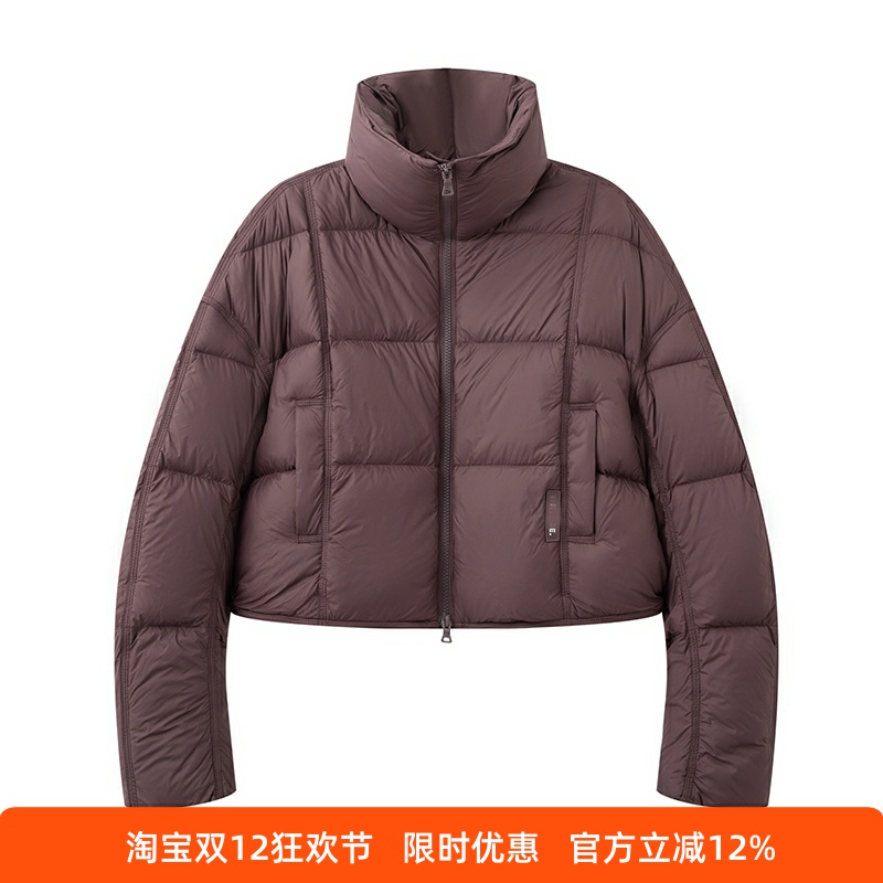 百搭立领宽松短款休闲羽绒服