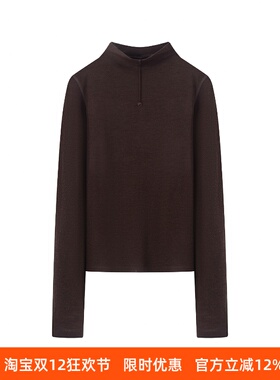 arioseo艾诺丝蕾官方旗舰店2025冬新高领修身打底针织衫AR604109