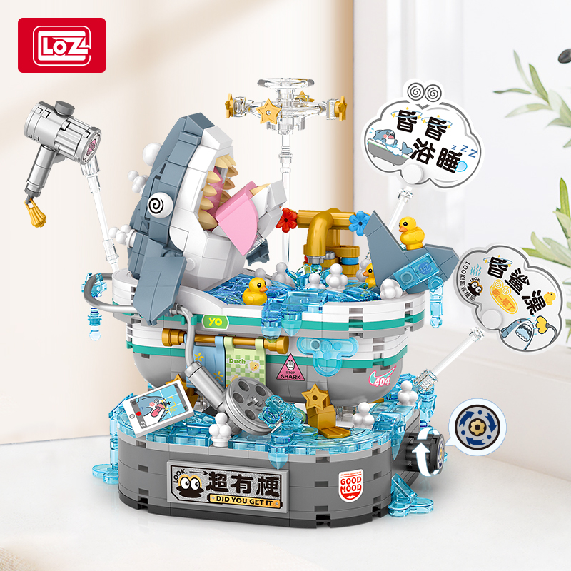 LOZ小颗粒积木职场谐音梗