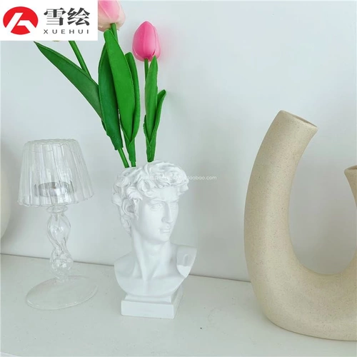 INS WIND Древнегреческая статуя цветы подключите к большому крестцовому украшению, ковша для хранения макияжа ваза на рабочем столе реквизиты камера