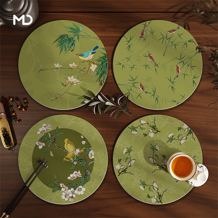 国风隔热垫餐垫陶瓷杯垫家用砂锅专用垫子防烫锅垫耐高温碗垫子,餐饮具,餐垫,淘宝优惠券,粉丝福利购,淘宝优惠卷