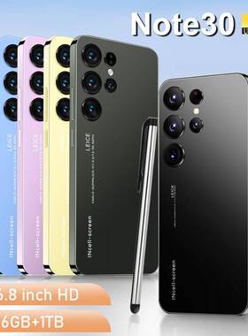 2023年跨境新款Note30旗舰6.8寸1+8G智能安卓手机外贸一体机